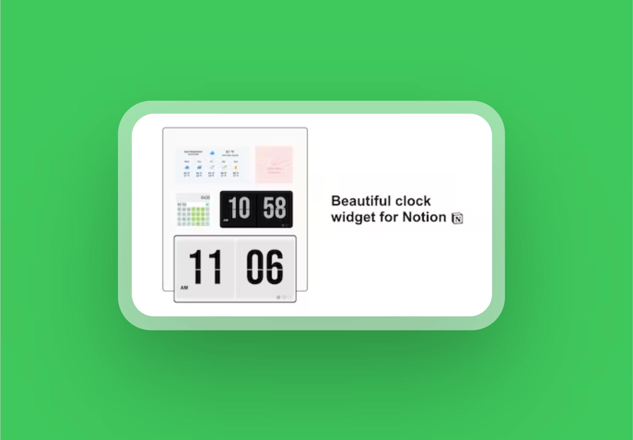 FlipClock for Notion Users - Elevating Your Workspace Aesthetics blog image